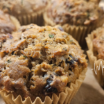 The Best Zucchini Muffins on a tray