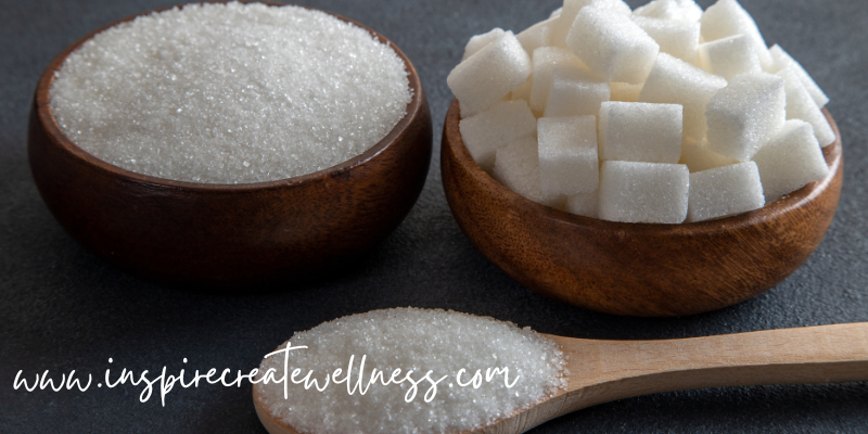 Cane sugar in bowls and a spoon