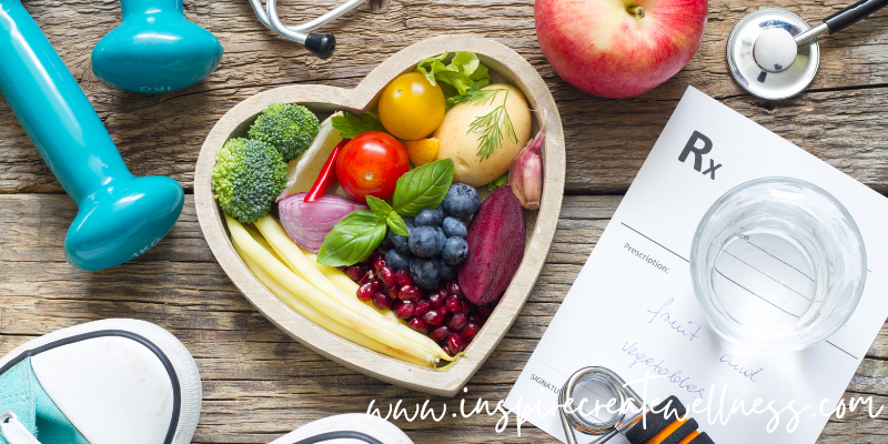 Fruits and vegetables in a bowl to improve health