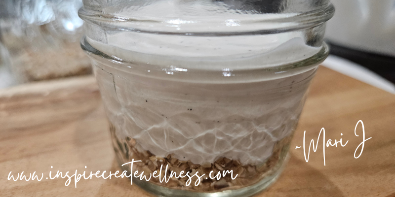 Healthy Cheesecake Jar with no berries on top