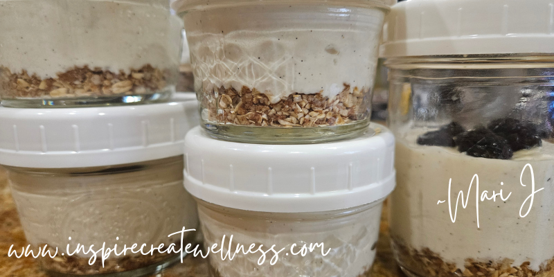 Stacked Healthy Cheesecake Jars full of protein 