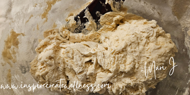 Easy Honey Oat Bread Dough in a large bowl.