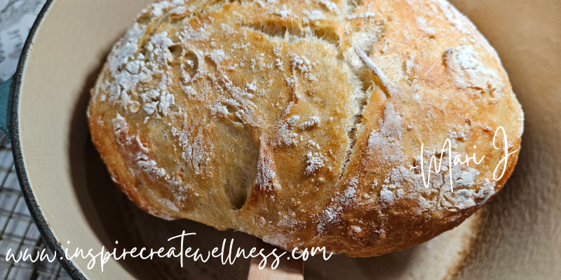 Easy Honey Oat Bread in a Dutch Oven